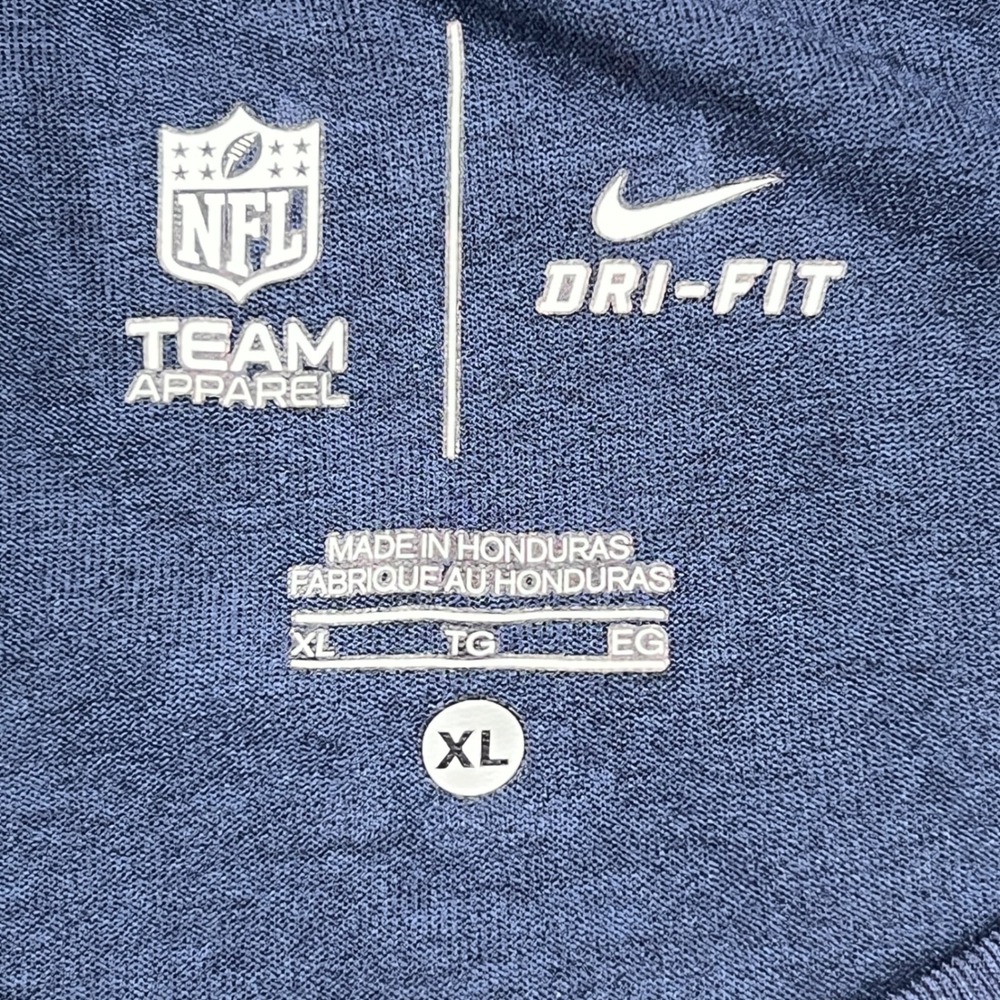 Nike Dallas Cowboys T-Shirt Mens XL Navy Blue Dri-FIT Star Logo NFL Tee - Picture 4 of 7